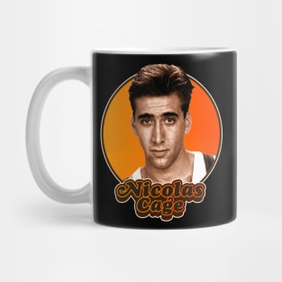 Retro Young Nicolas Cage Tribute Mug